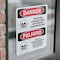 Signmission Pesticide Storage Area Bilingual Danger Sign, Vinyl Decal, 7in W x 10in L, 2PK OS-2PACK-DS-D-710-VS-1524 - alternate 2